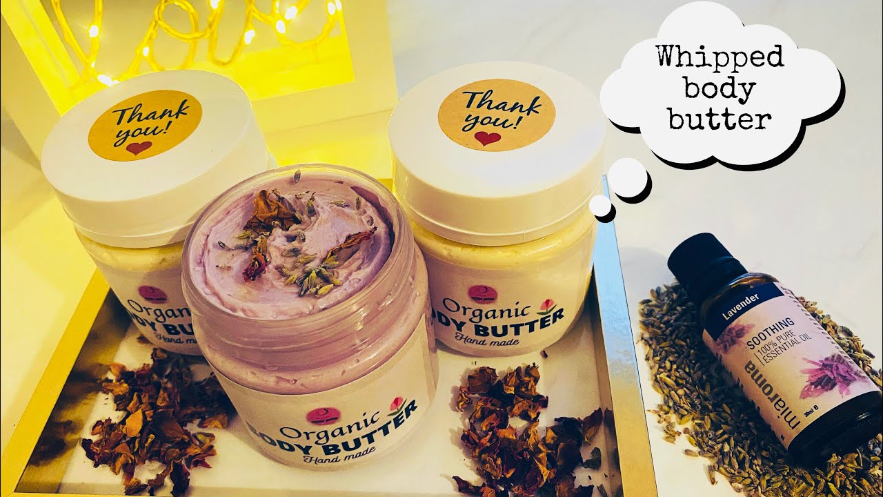 Whipped body butter/‏‏زبدة الجسم المخملية بأسهـل طريقة