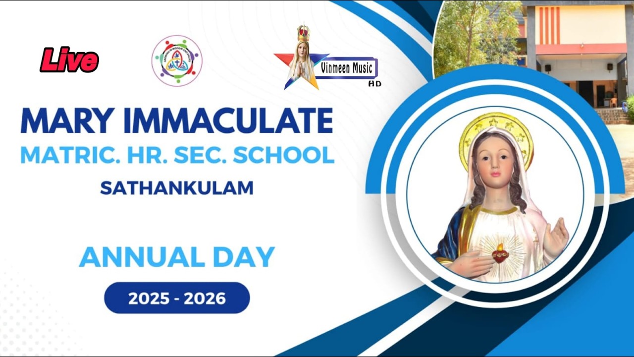 🔴Live | Mary Immaculate Matric.Hr.Sec.School 8th Annual Day 13.02.2026 Vinmeen Tv