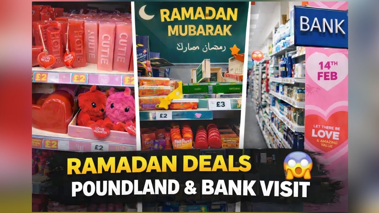 Ramzan deals in UK 🌙😍Daily life vlog | Poundland | Bank visit