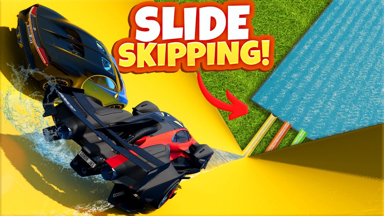 Can Hypercars Skip Water Off GIANT Slides? (BeamNG Drive Mods)