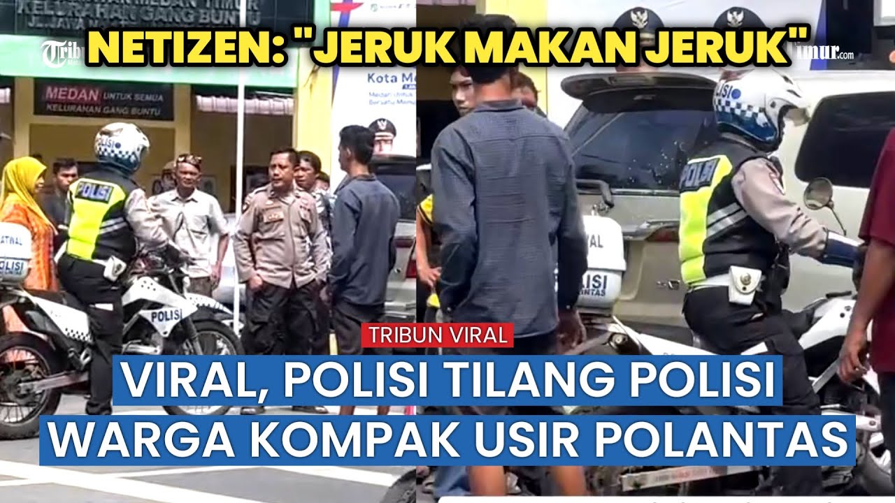 Viral Polisi Tilang Polisi Saat Razia Patuh Toba 2025 di Medan