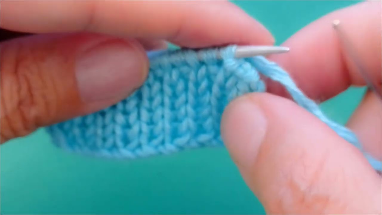 Tejido en dos agujas #72 acabados en tejido elástico 1x1