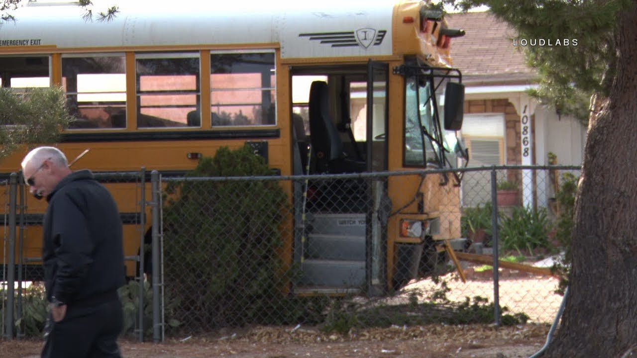 School Bus Crash / Hesperia   RAW FOOTAGE