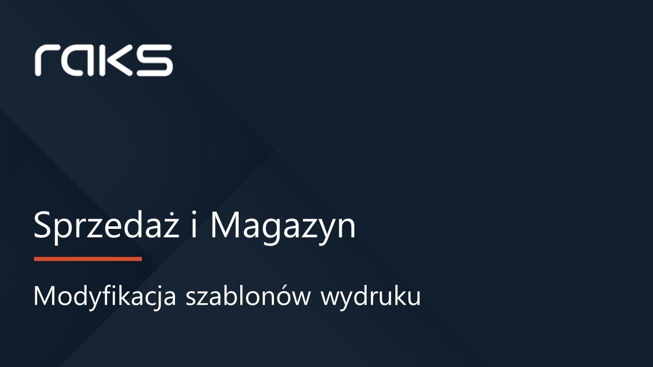 Modyfikacja szablonów wydruku