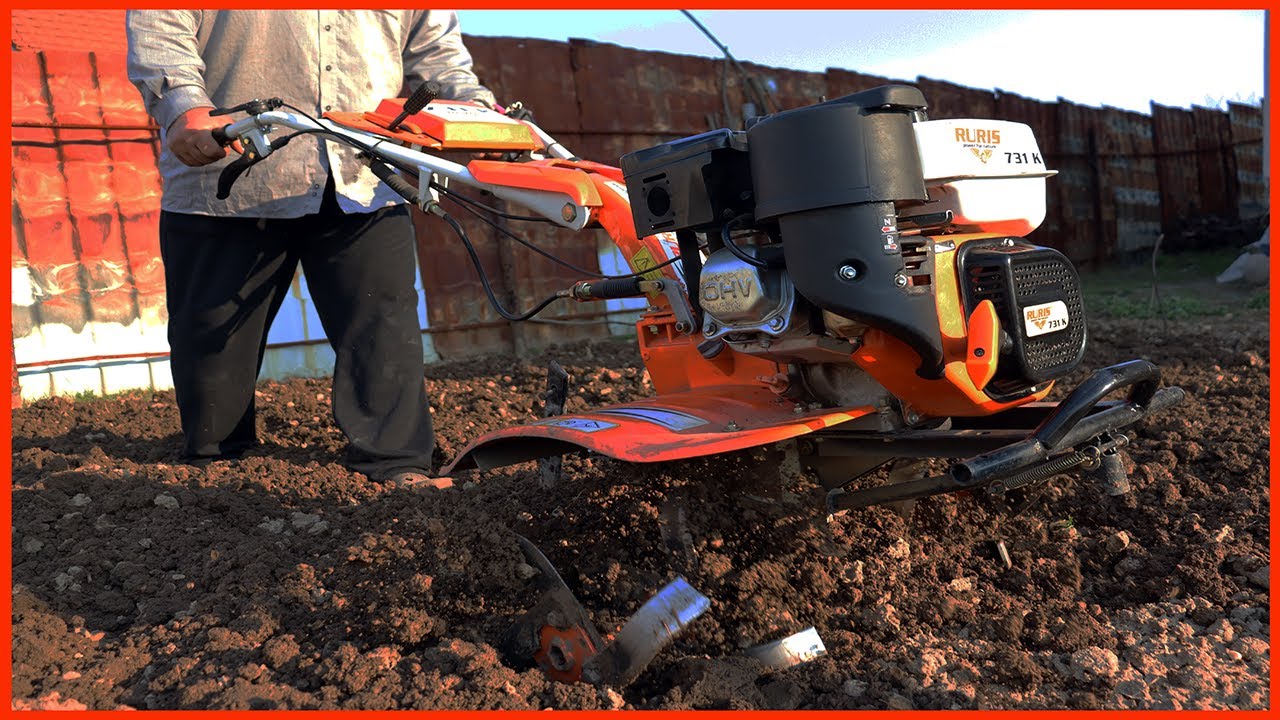 Montare CORECTA freze ruris. Motosapa/Motocultor RURIS 731k acc Frezare in gradina, plantare Arpagic