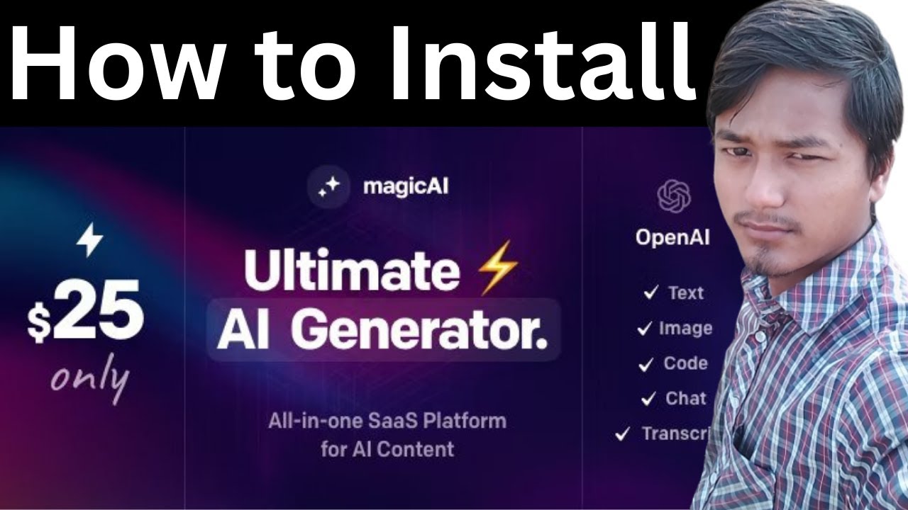 How to Install MagicAI - OpenAI Content, Text, Image, Chat, Code Generator as SaaS