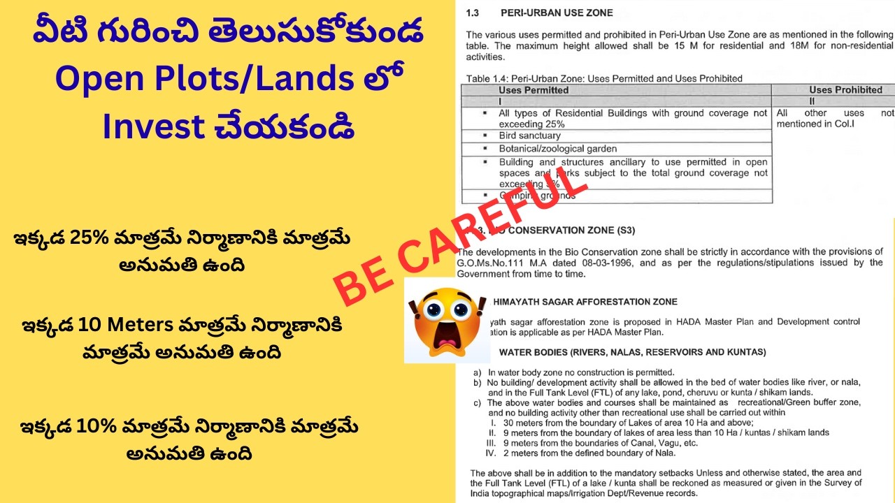HMDA Master Plan 2031 Zones Explained | Peri Urban Zone, Conservation Zone, Bio-Conservation Zone