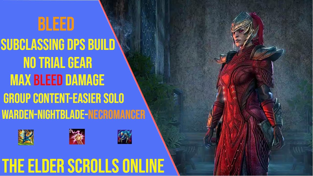 Powerful Bleed DPS Build for ESO Update 47 - Stamina Warden Subclassing Build