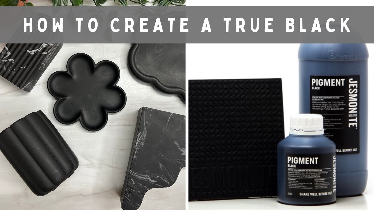 Eco Resin: How to make that TRUE BLACK in your Jesmonite | Aqua Resin