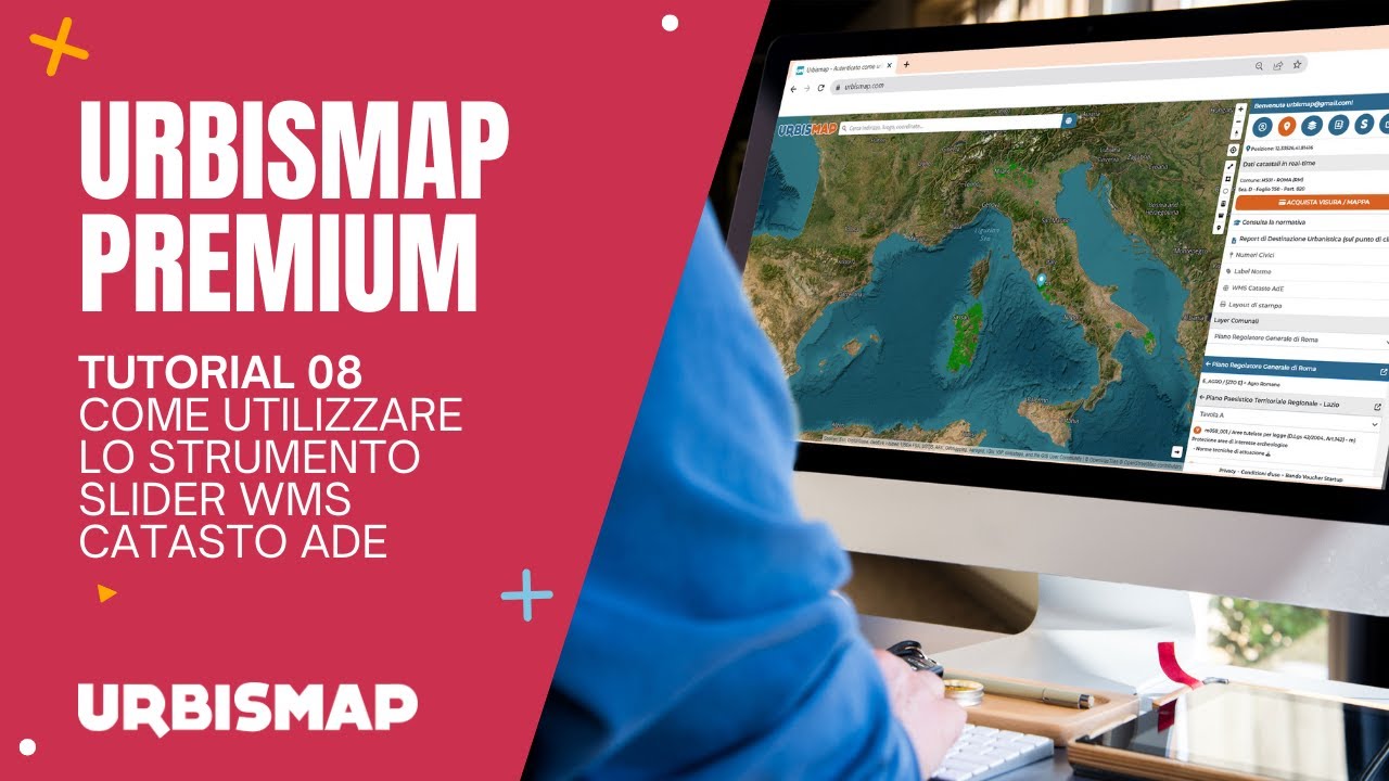 UrbisMap Premium: come utilizzare lo strumento slider wms catasto AdE
