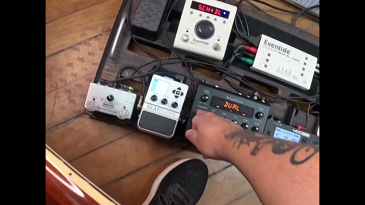 Pedalboard digital e funcional explicado! Tonex, MOD Dwarf, Beat Buddy, MXR Clone Looper, Eventide