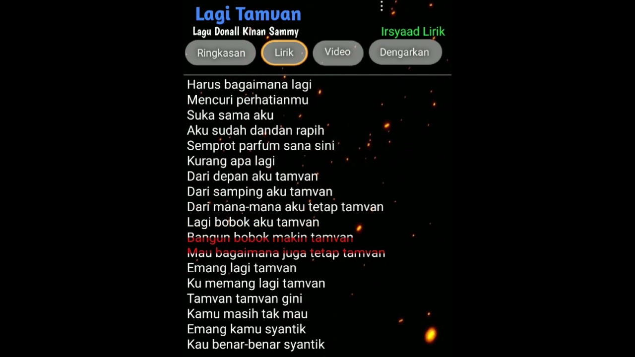 Lirik lagu lagi tamvan #shorts #liriklagu