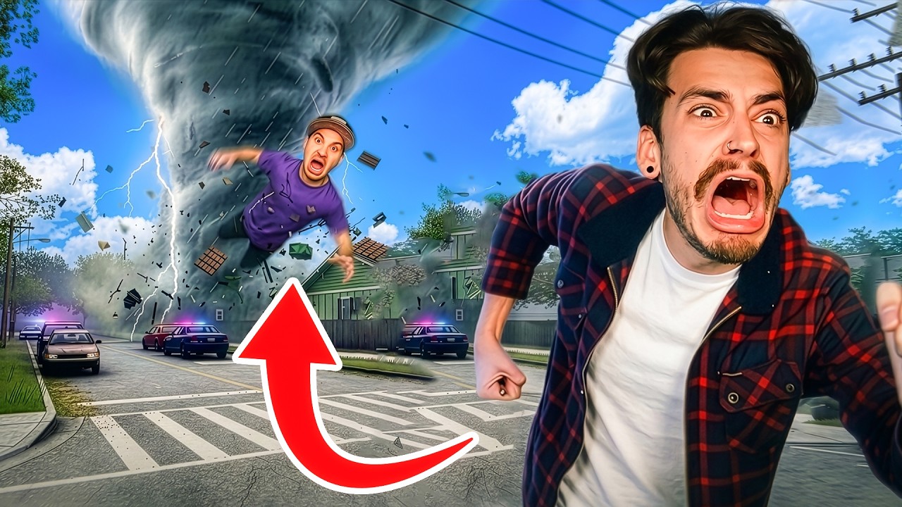 We Tried ESCAPING A TORNADO (and failed) | Funnel Runners