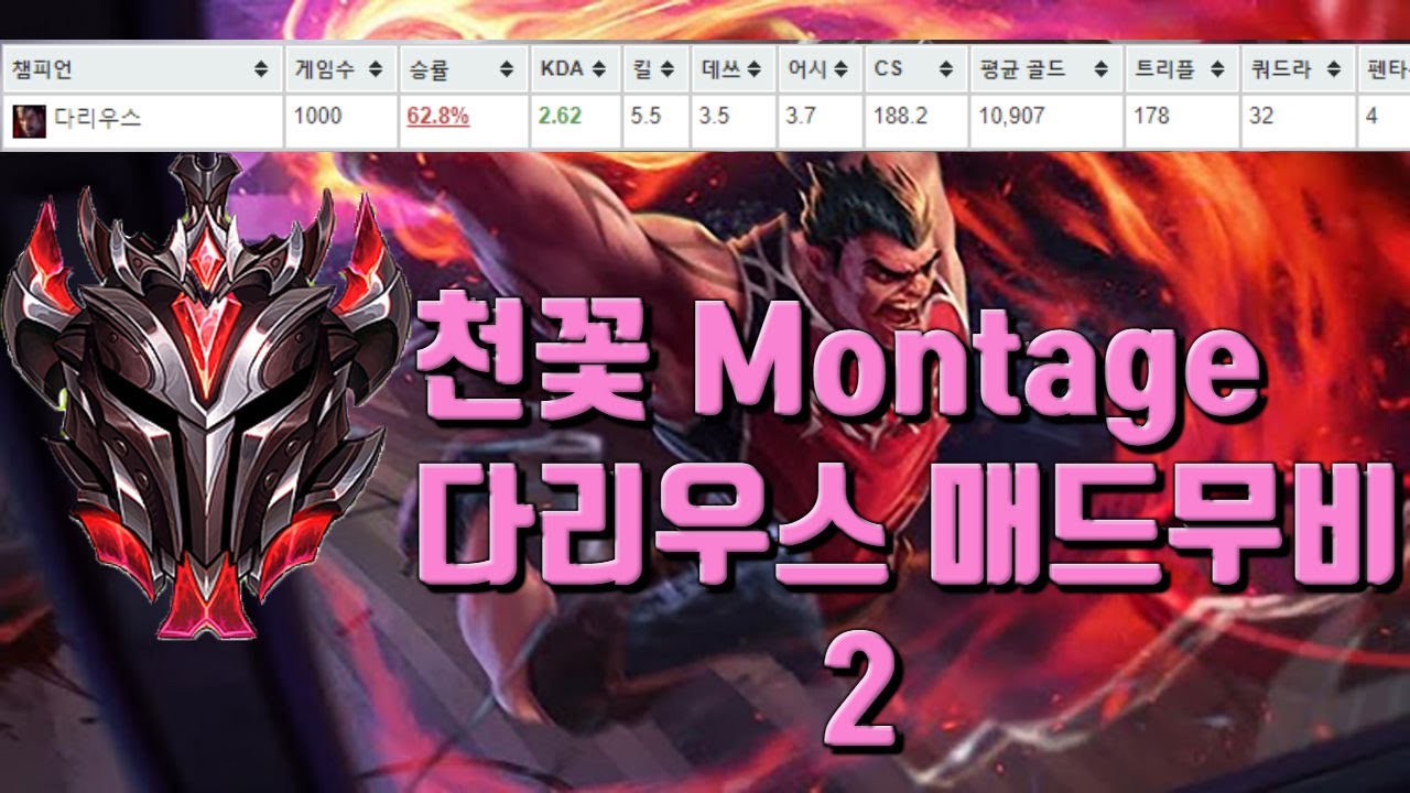 그랜드마스터 다리우스 장인 천꽃 매드무비 2 - Korea GrandMaster Darius Montage 2