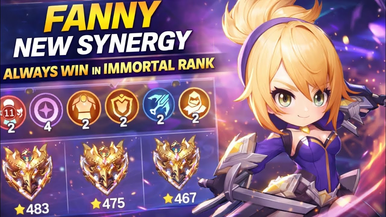 This FANNY Synergy Is BROKEN 😱 | 100% Win in Immortal Rank | Magic Chess