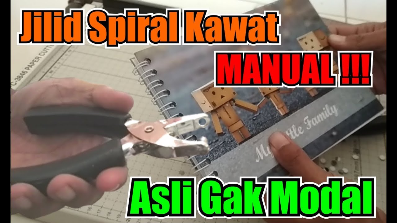 Jilid Spiral Kawat Manual Asli || Modal Tang PLONG 