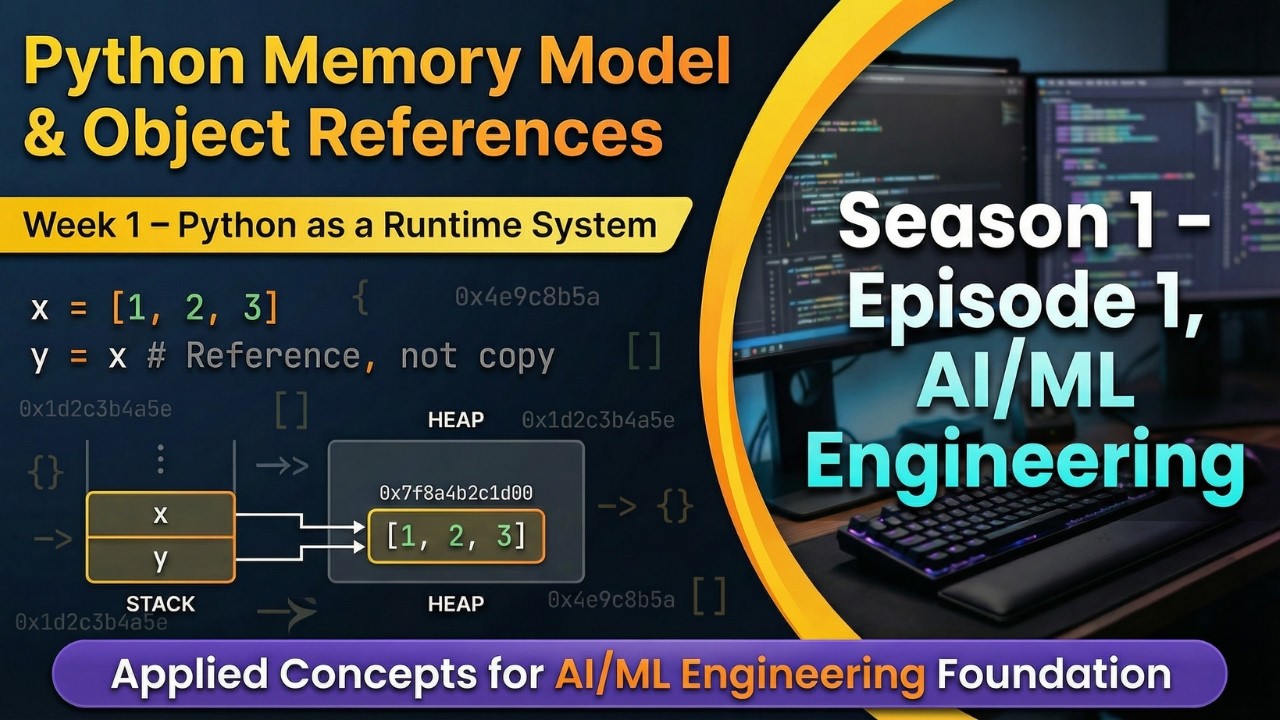S1L1 -Python Memory Model & Object References | Silent ML Bugs Start Here | Python as Runtime System