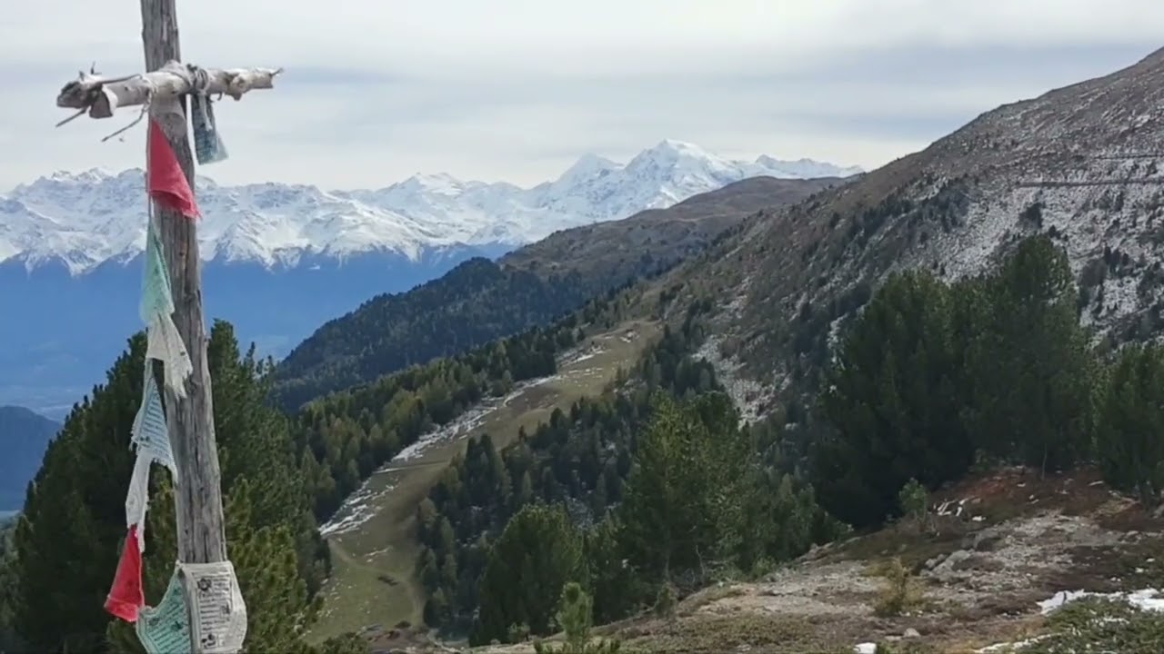 Höhenwanderung Reschensee Tösens Kirche St.Georgen