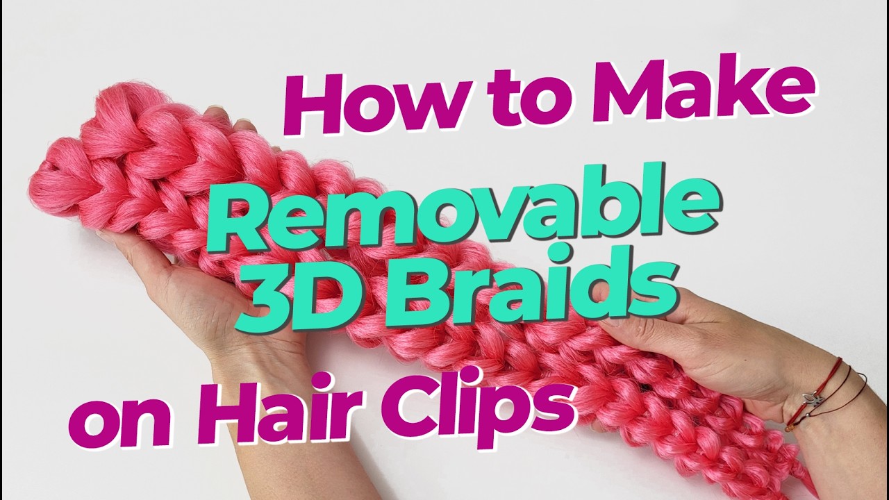 Как сделать съемные 3D-косы на заколках | Пошаговый мастер-класс