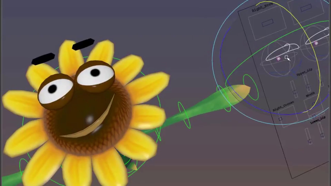Moovie Toons - Giant villain flower - rig demo