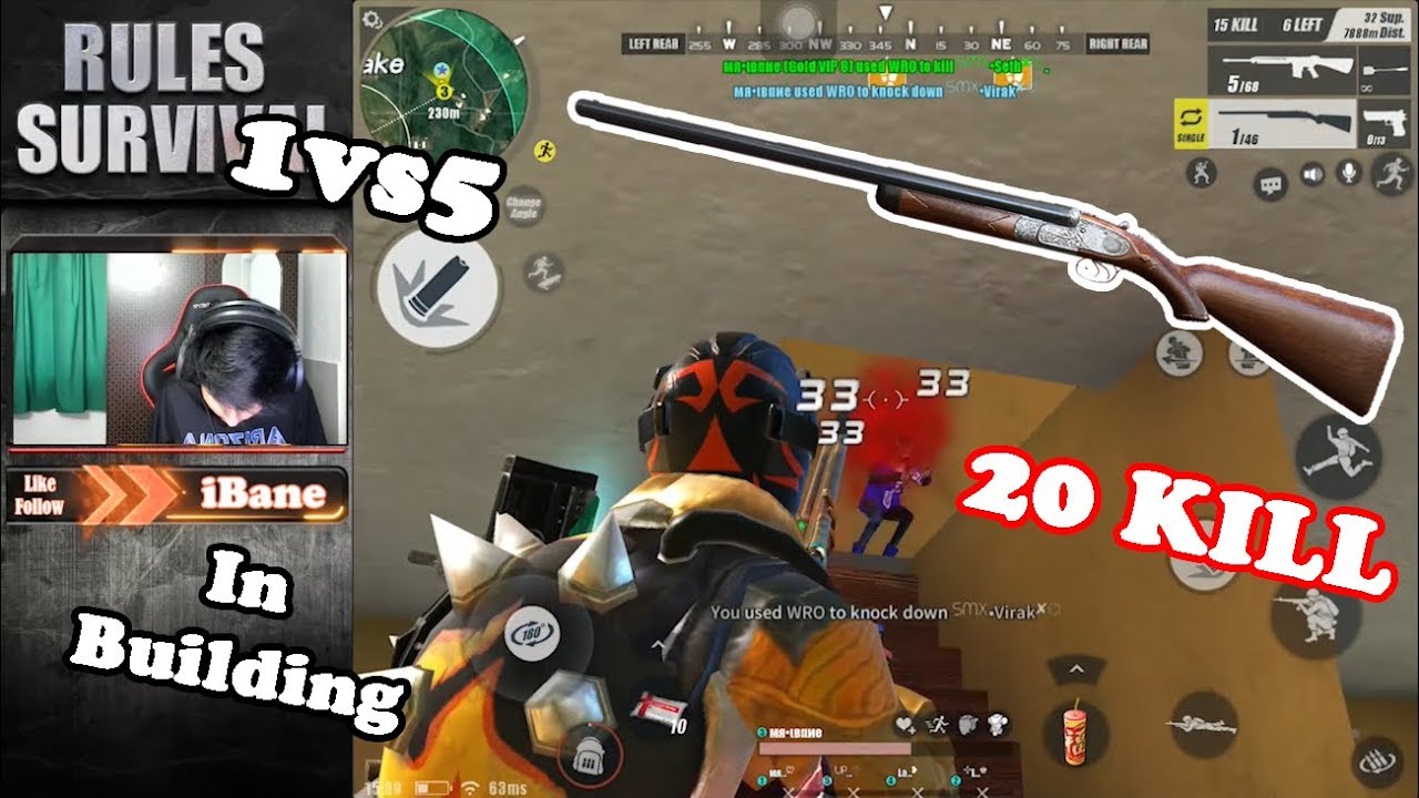 Carry my team 20 Kills!! M110 & WRO / Rules of Survival / Ep 227