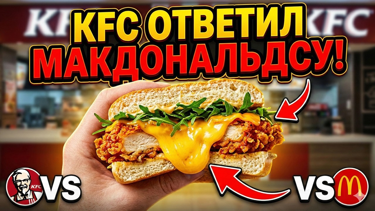 KFC УНИЧТОЖИЛ МАКДОНАЛЬДС Пробуем новый Cheesy Crunch!