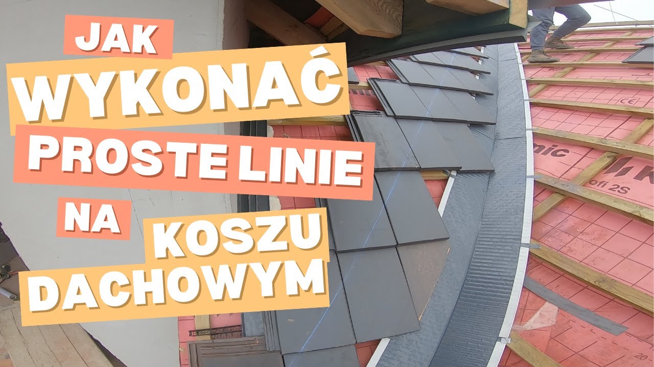 Jak wykonać proste linie na koszu dachowym - rozmierzanie i docinanie dachówek