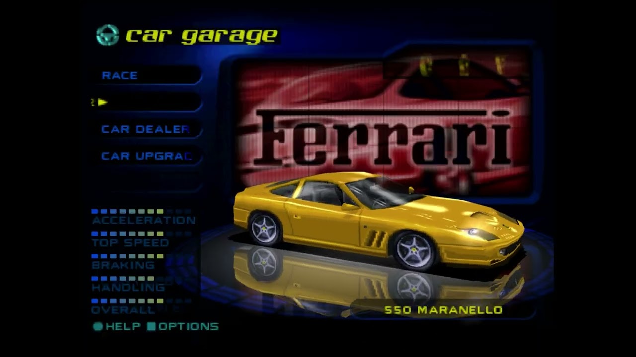 NFS High Stakes Cars PS1 (PSX) - Dream Garage