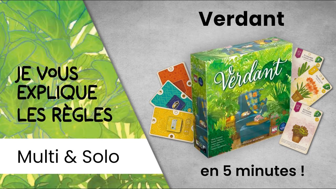 Je vous explique les règles du jeu VERDANT en moins de 5 minutes!