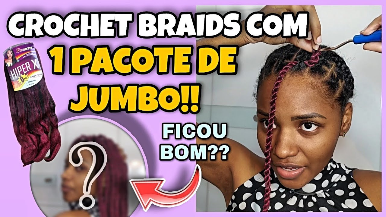 COLOQUEI TWISTS NO MÉTODO CROCHET BRAIDS| USEI SÓ 1 PACOTE , DEU CERTO???