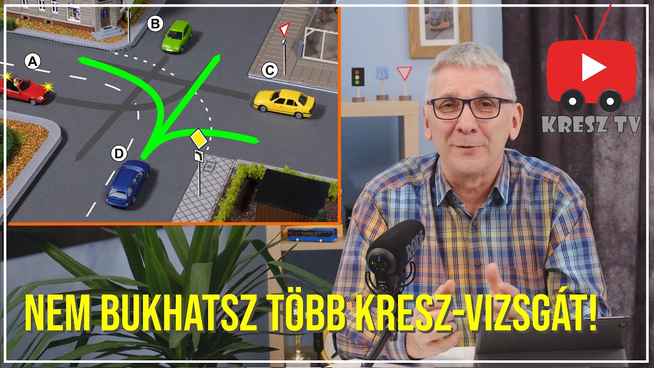 Nem bukhatsz el több KRESZ-vizsgát! Végre meg fogod érteni az útkereszteződéseket.