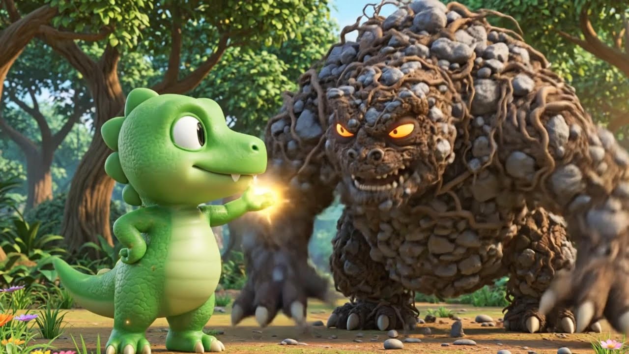 Xanh the Blue Dinosaur and the Whispering Forest 🌟 | Magical 3D Animation Adventure for Kids