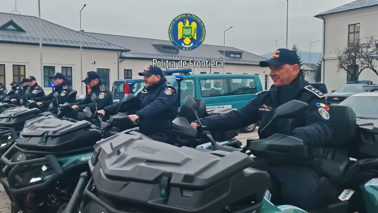 Opt ATV-uri noi pentru supravegherea frontierei montane - dotare modernă prin proiect european