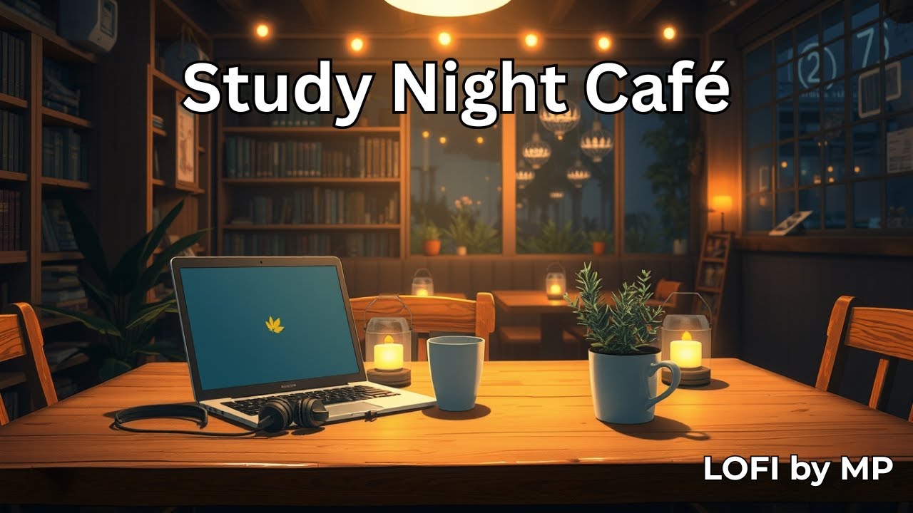 Study Night Café | Warm & Relaxing Lofi Beats for Focus & Calm 🌙 | LOFI by MP