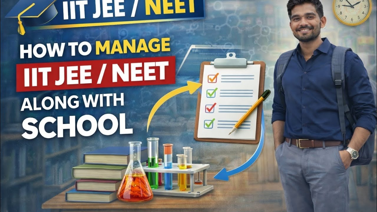 How to manage IIT JEE/ Neet along with school 🏫