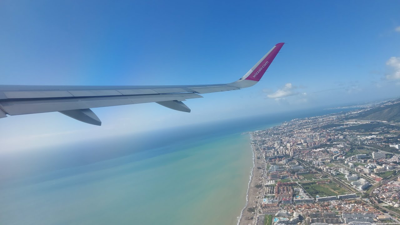 Wizz Air Airbus A320-232 9H-WZR take off from Malaga LEMG to Wroclaw EPWR (W61864)