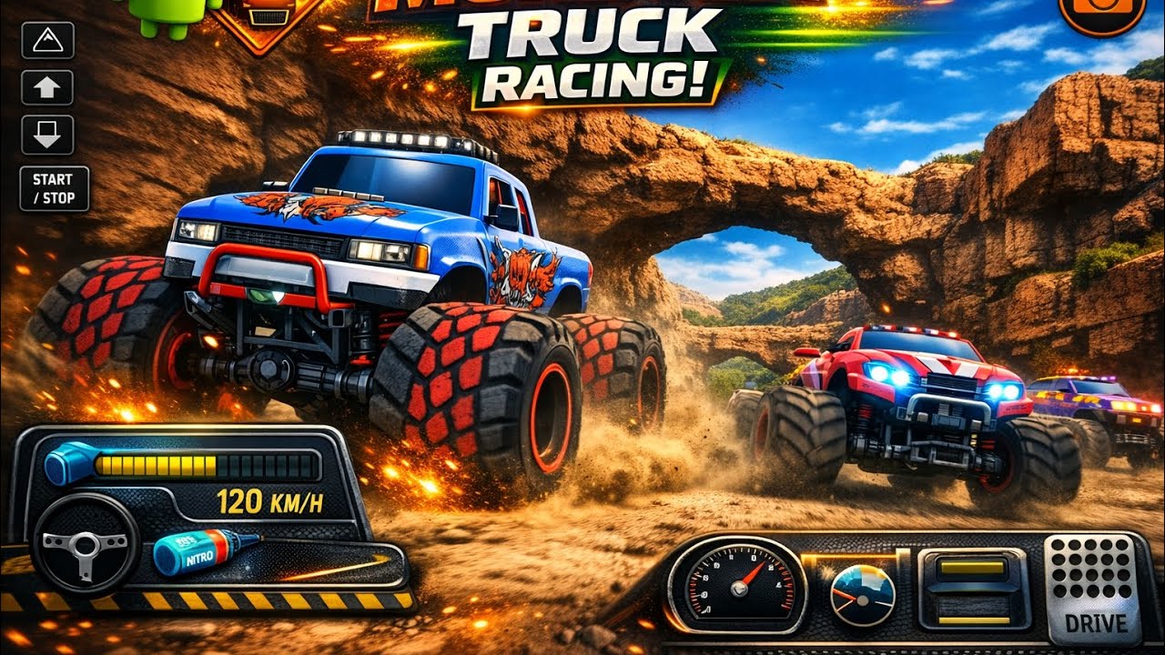 Khatarnak Off-Road Challenge: Monster Trucks vs Dirt! 🚜 - Android Gameplay 