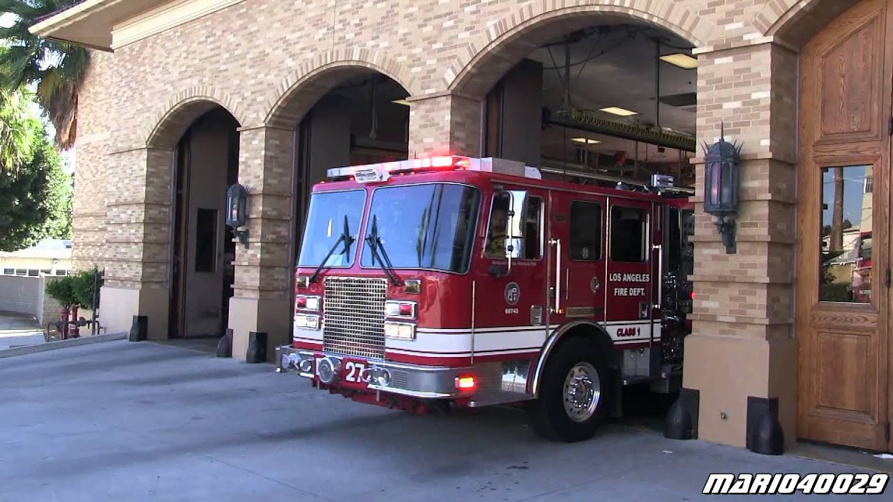 Los Angeles Fire Department - Light Force 27 + Engine 27 Hollywood