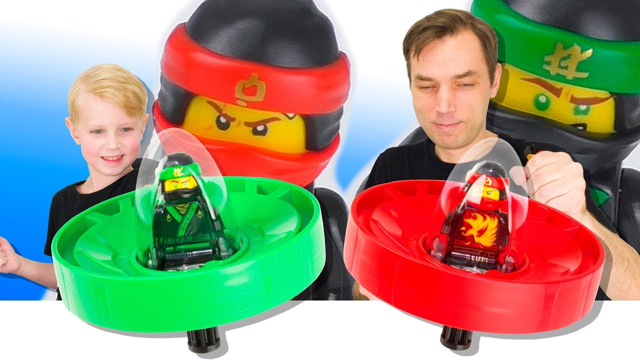 Волчки Ниндзяго. Spinjitzu Masters. Кай против Ллойда.