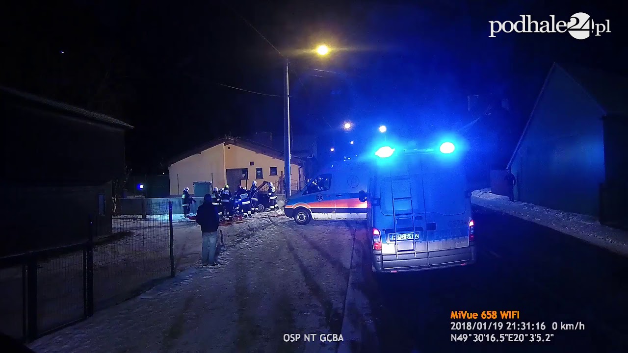 OSP Nowy Targ - wyjazd do wypadku
