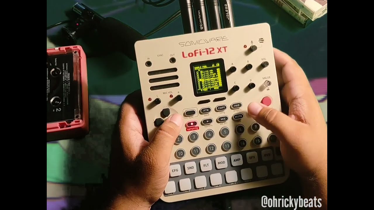Making Boombap on the LOFI 12 XT! | Sampling Cassettes for Hiphop beats