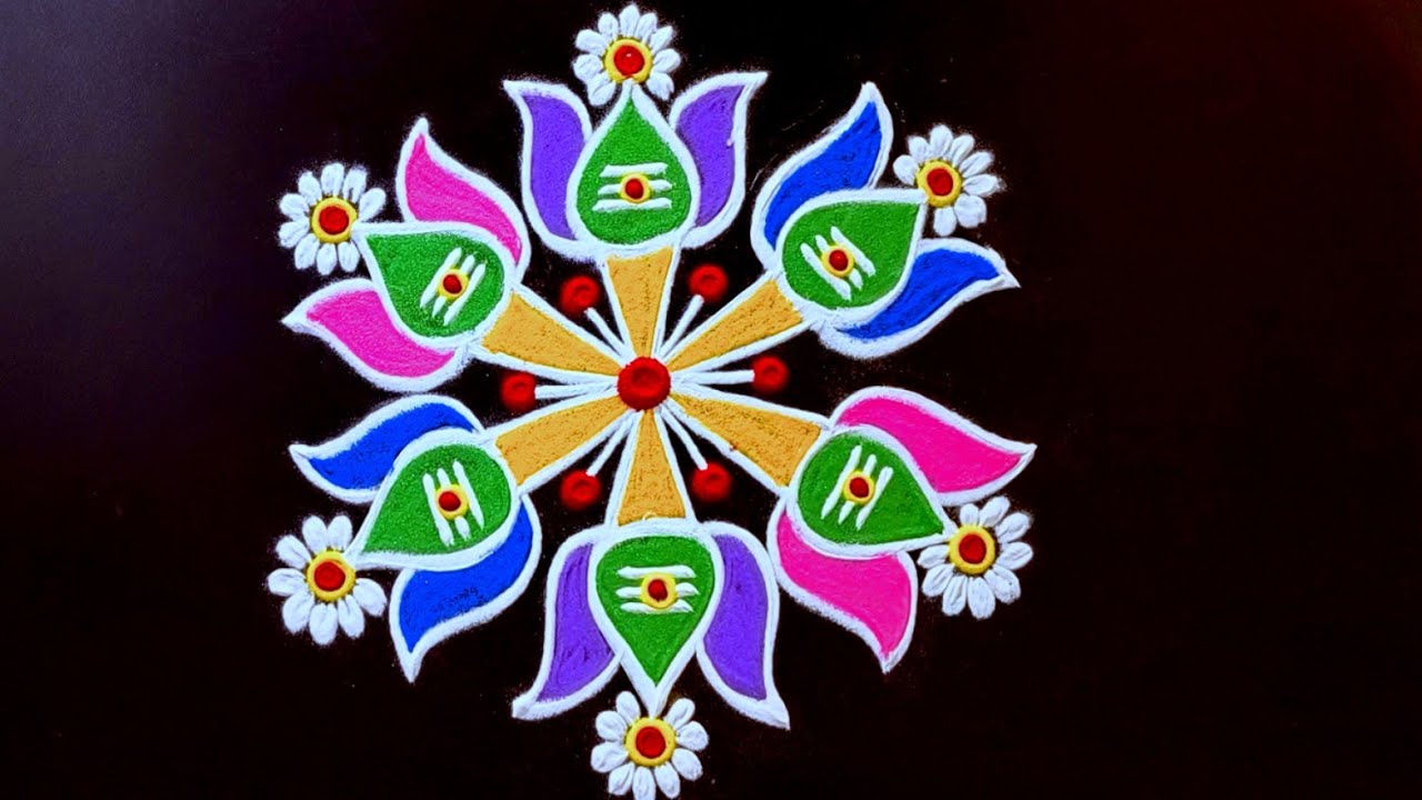 Thai Poosam special vel kolam designs ♥️ தை பூசம் வேல் கோலம் ♥️ trending new viral rangoli designs