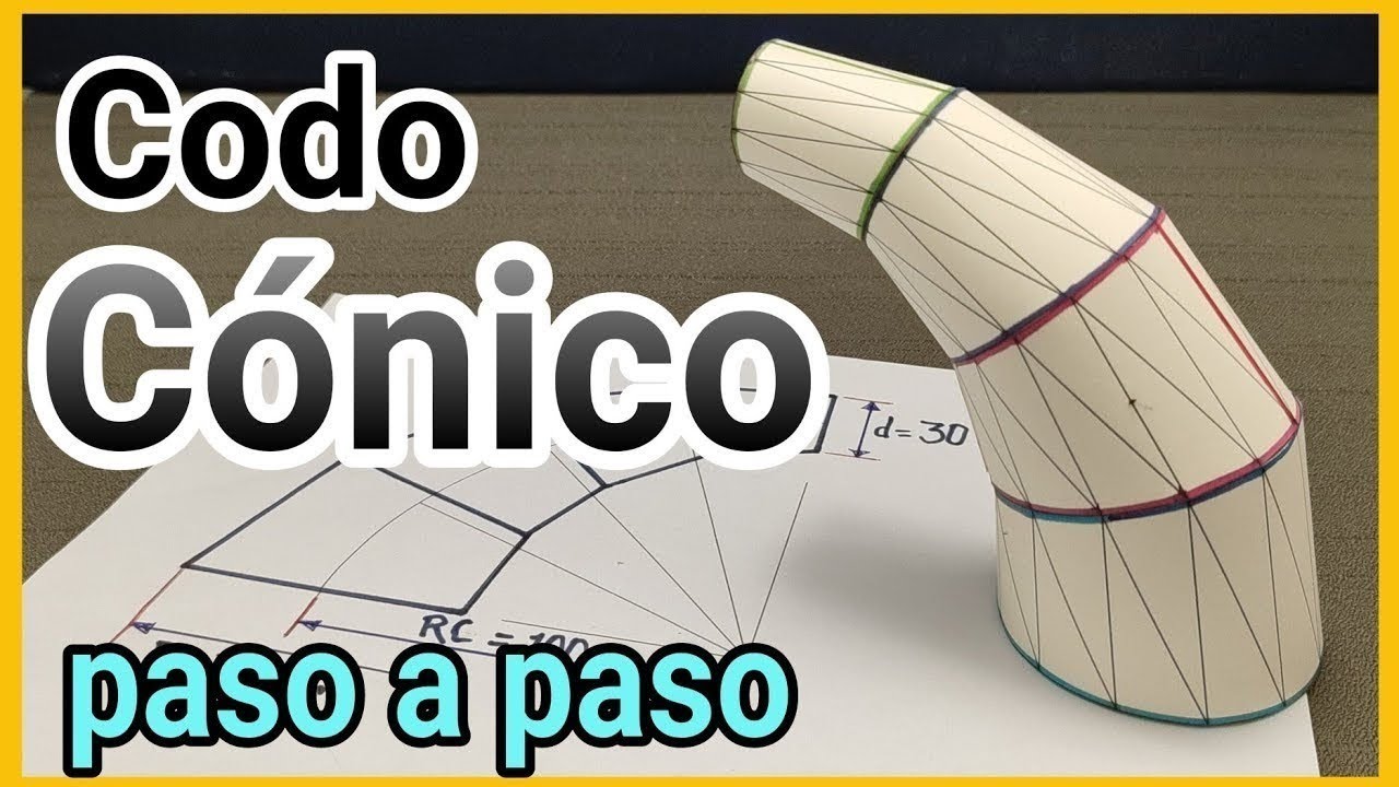 Plantilla Perfecta para un Codo Cónico