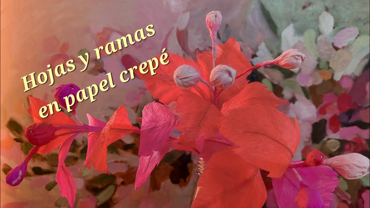 TODOS LOS DETALLES PARA HACER TUS HOJAS Y RAMAS EN PAPEL CREPE. IMPERDIBLE!
