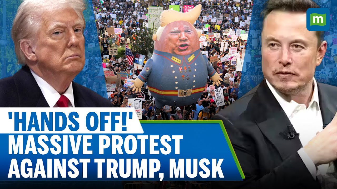 Massive Protests Against Trump, Musk| Protesters Gathered In 1200 Locations Of 50 States| N18G