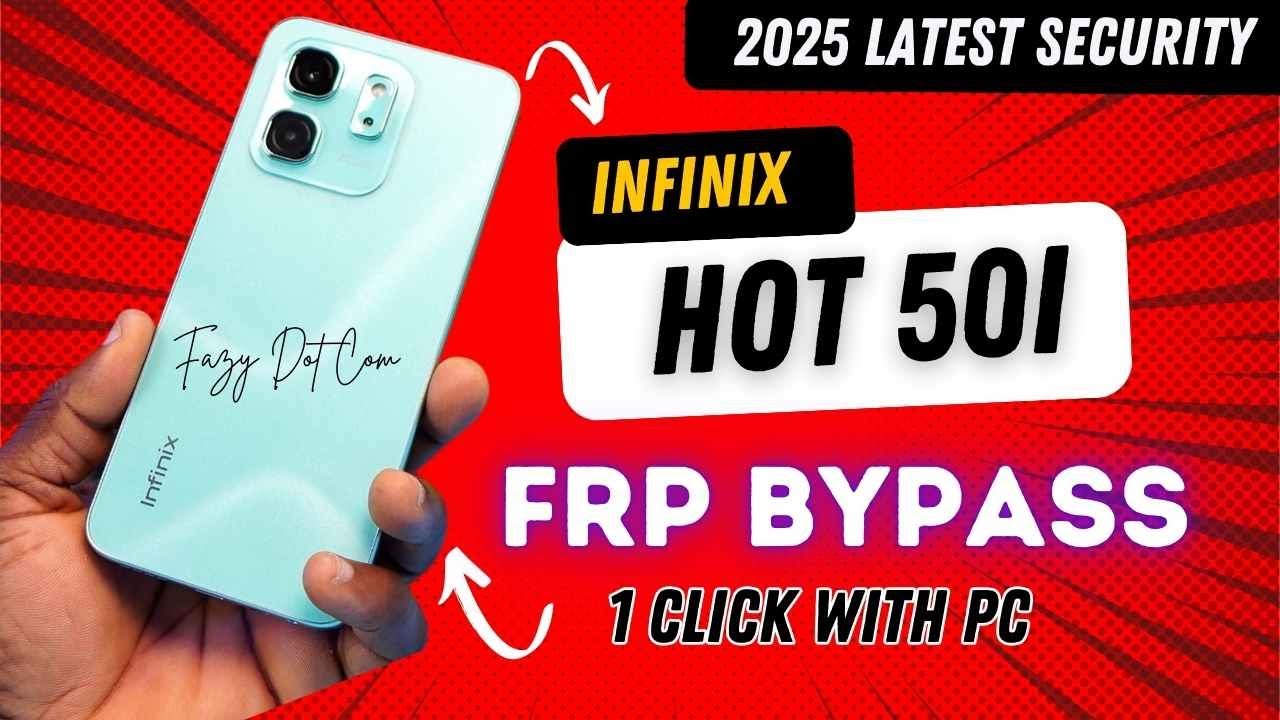 2025 latest security Infinix Hot 50i Frp Bypass || Infinix Hot 50i Andriod 14 Frp Bypass With Pc