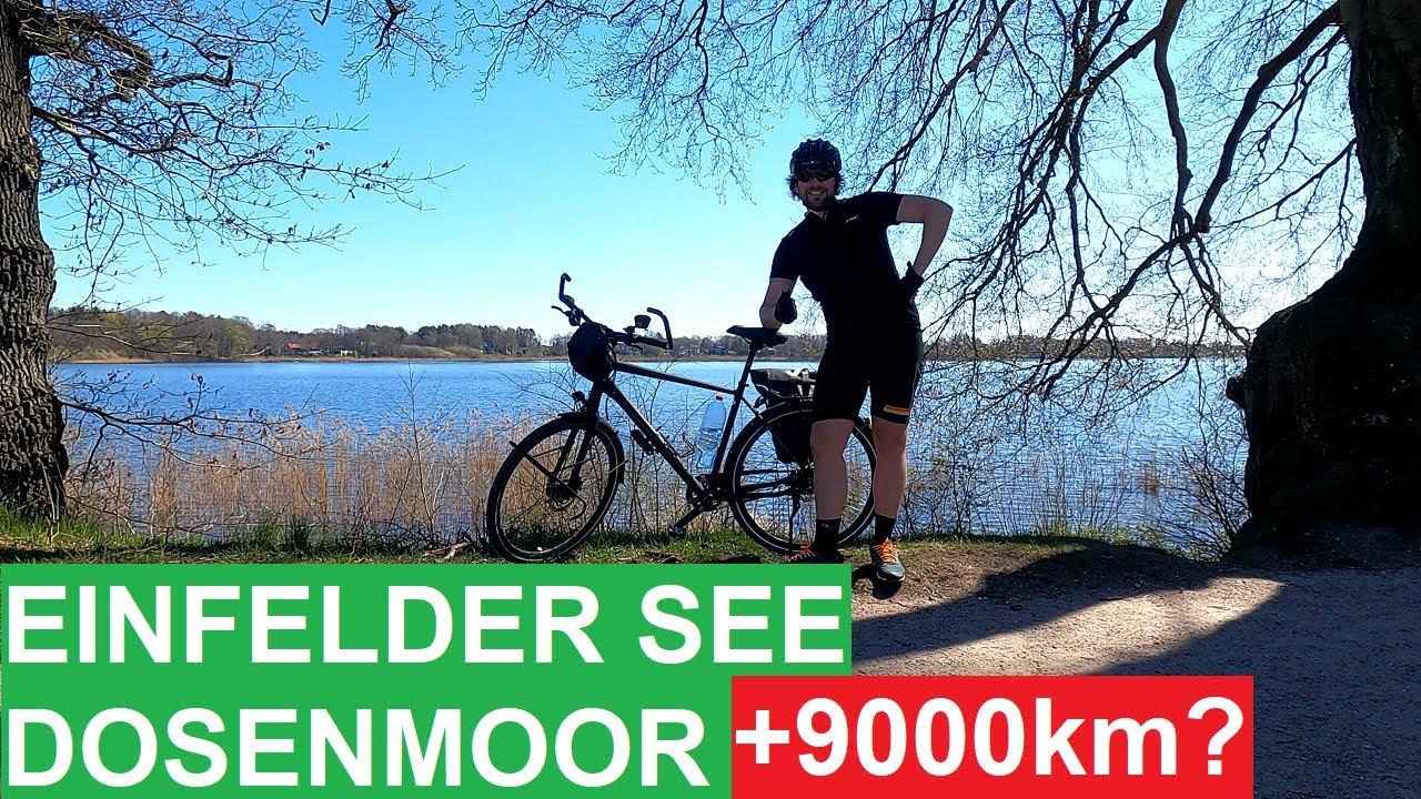 Radtour: Einfelder See + 9000 km (?) und Dosenmoor (Neumünster, Krogaspe, Loop, Schleswig-Holstein)