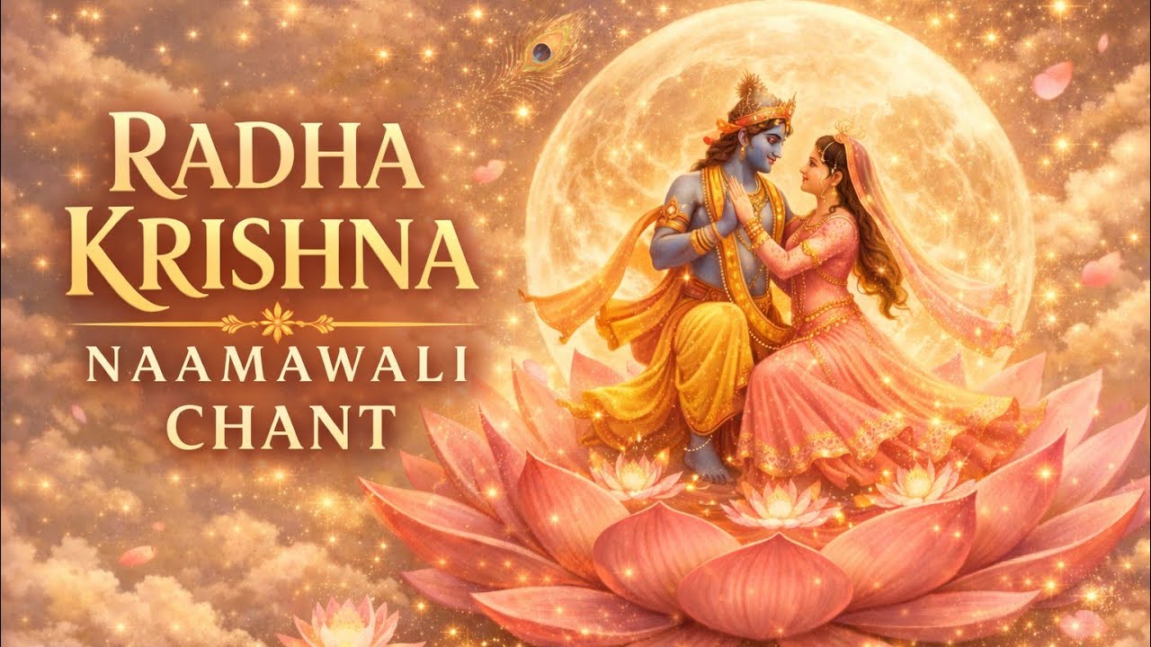 Radha Krishna Naamawali Chant 🌸| Powerful Radha Krishna Mantra for Peace & Devotion ✨🙏
