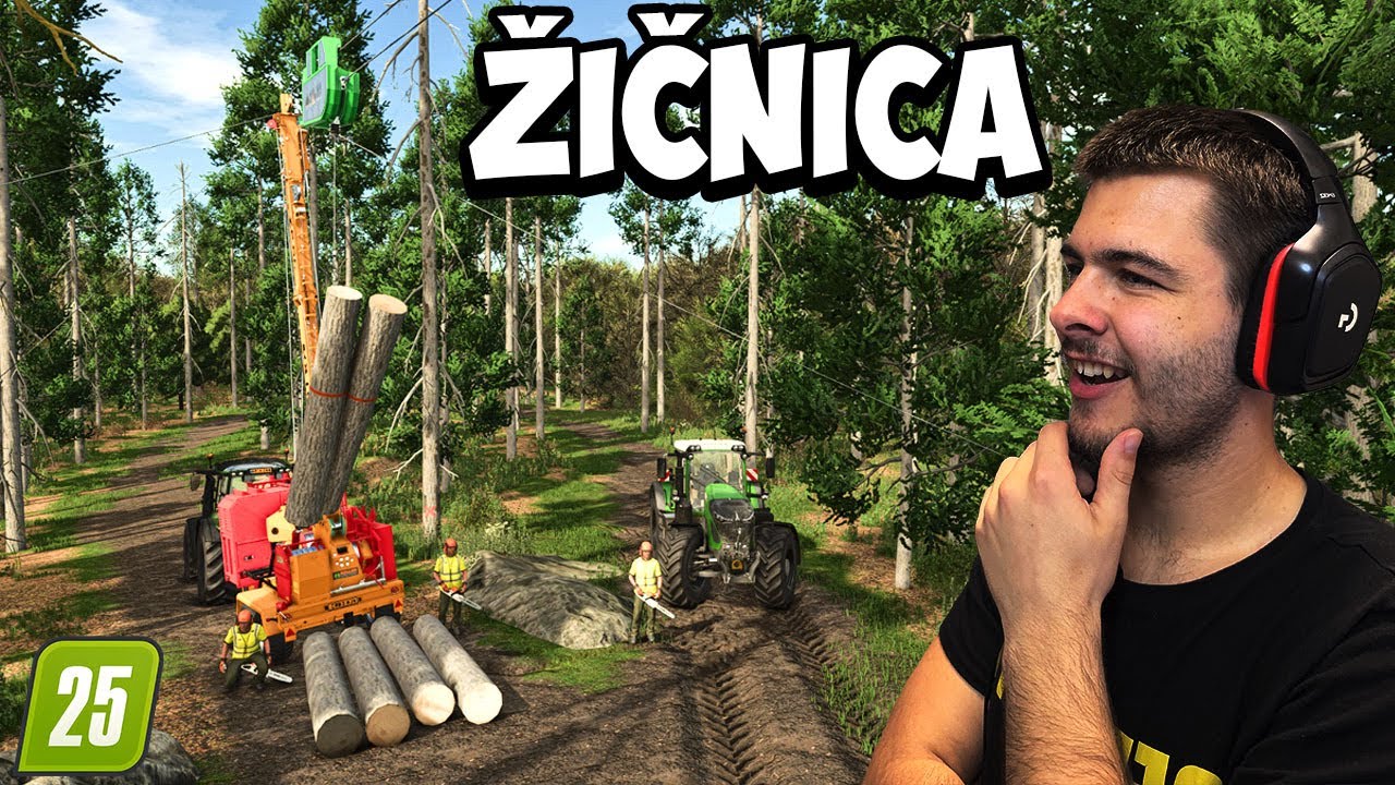 PRVIČ DELAMO Z ŽIČNICO! (DIVJA FARMA #15) [FS25 SLO]