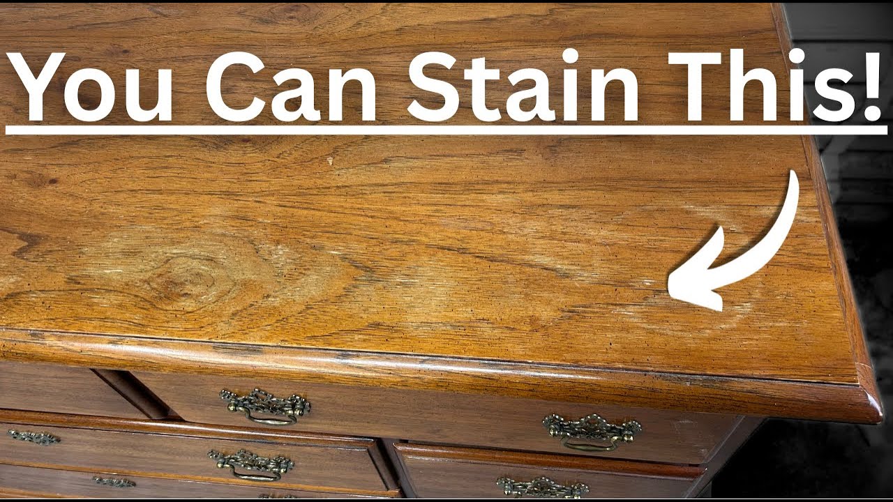 Thomasville Dresser With a Faded Top...Looks Great After Staining!